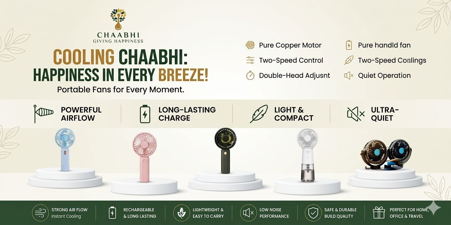 DC PORTABLE RECHARGABLE FAN 