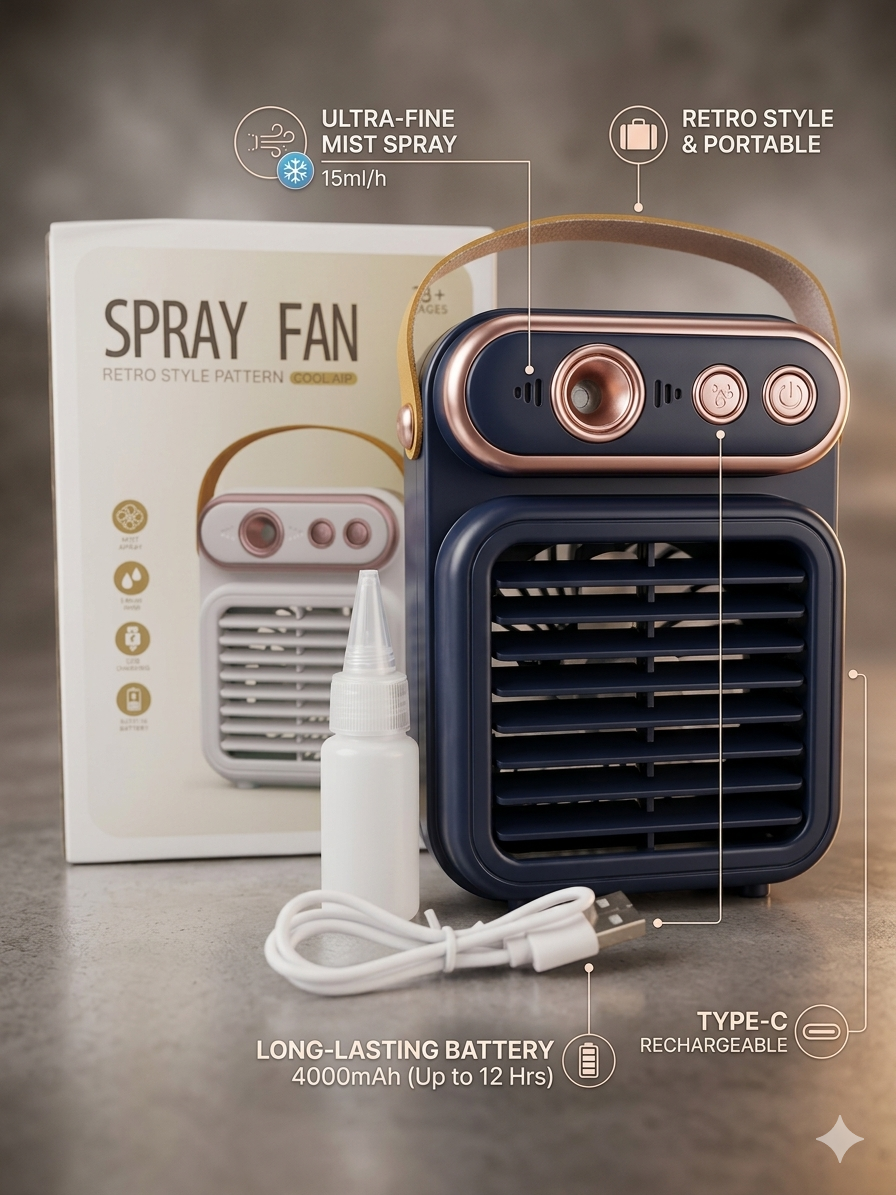RETRO STYLE SPRAY FAN (Model No. 878)